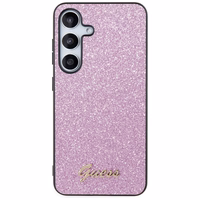 Guess Glitter Script viedtālruņa apvalks Samsung Galaxy S24+ - violets