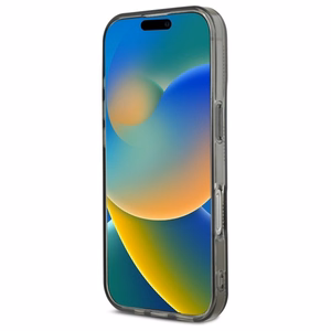 Karl Lagerfeld IML Karl galvas elektroplēts iPhone 16 Pro apvalks - melns