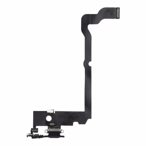 Uzlādes fleksis USB IPHONE XS MAX melns (lietots)