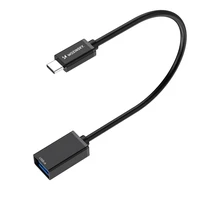 Wozinsky WOTGY1S USB-C 3.0 (vīriešu) - USB-A 3.0 (sieviešu) OTG adapteris - melns