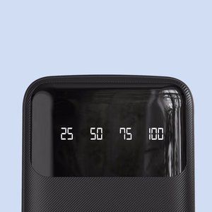 Dudao powerbank большой емкости с 4 встроенными кабелями 20000mAh USB Type C + micro USB + Lightning + USB-A (вход) - черный (Dudao K6Pro+)