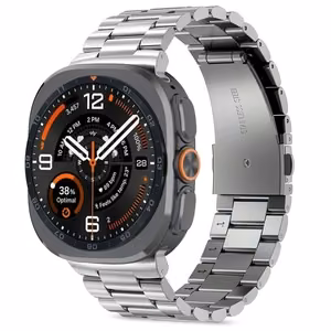 Tech-Protect Stainless Steel aproce modelim Samsung Galaxy Watch Ultra 47 mm – sudraba krāsas