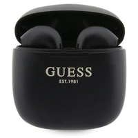 Guess GUTWST26PSK TWS Bluetooth austiņas + dokstacija - melnas Classic EST logotips