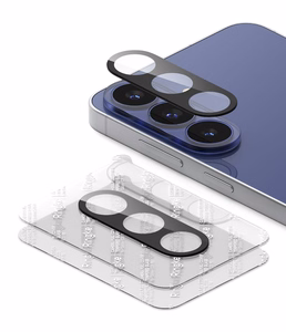 Ringke Camera Full Cover rūdīta stikla kameru aizsargi modelim Samsung Galaxy S26 FE, 2 gab. – melni
