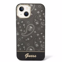 Guess GUHCP14MHGBNHK iPhone 14 Plus 6.7 "melns/melns cietais apvalks Bandana Paisley