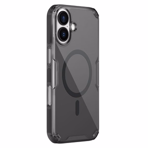 Nillkin Nature TPU Pro magnētiskais viedtālruņa apvalks, saderīgs ar MagSafe, iPhone 17 – daļēji caurspīdīgs melns