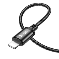 Kabelis USB C uz Lightning Hoco PD 27W 2 m X89 melns