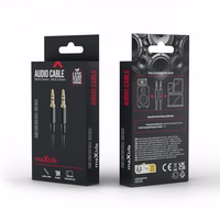 Maxlife kabelis ar 3,5 mm audio ligzdu – 3,5 mm ligzda 1 m melns