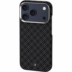 Melns Benks Magnetic Armor Air Armor Grid 600D kevlara vāciņš ar metāla rāmi (C.K.FL.AP.BK.0073), paredzēts iPhone 18 Pro Max / iPhone 17 Pro Max