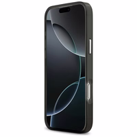 Karl Lagerfeld IML akvareļu Karl & Choupette un logotipa magnētiskais viedtālruņa apvalks iPhone 17 Pro - melns