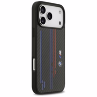 Viedtālruņa apvalks BMW M Kevlar Lines & Logo MagSafe Case for iPhone 17 Pro Max - melns