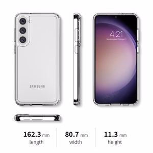 Crong Crystal Shield Cover vāciņš ierīcei Samsung Galaxy S23+, caurspīdīgs