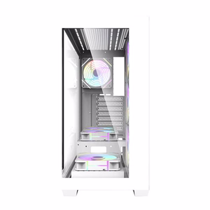 Datora korpuss Darkflash DS900 (balts) ar 7 ARGB ventilatoriem