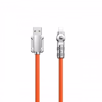 USB Kabelis Dudao "L24AL" (180' corner) Oranžs "Lightning" 100cm (up to 30W)