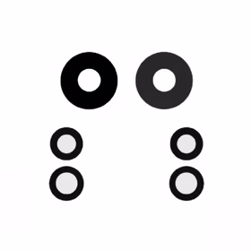 Rear Camera Lens Compatible With Xiaomi 12 Pro rear camera lens (3pcs)