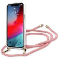 Guess Script Vintage iPhone 12 Pro Max 6.7" apvalks - rozā