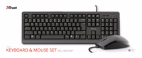 Trust Primo tastatūra USB QWERTY US English melna