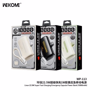 Внешний аккумулятор WK Design "WP-113" чёрный 10000mAh (22.5W)