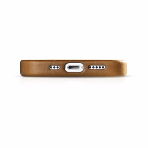 iCarer Oil Wax Premium ādas apvalks iPhone 14 Plus Magnētiskais ādas apvalks ar MagSafe Brūns (WMI14220703-TN)