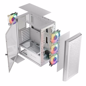 Logic ARAMIS ARGB MINIDI USB 3.0 datora korpuss, balts