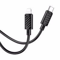 Kabelis USB C uz Lightning Hoco PD 27W 2 m X88 melns