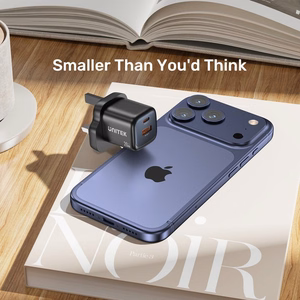 Unitek GaN tīkla lādētājs USB-A un USB-C 20W melns