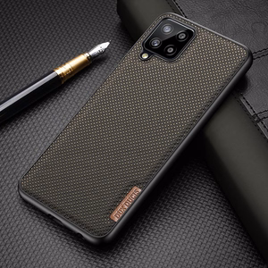 Dux Ducis Fino apvalks pārklāts ar neilona materiālu Samsung Galaxy A22 4G zaļš