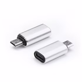 Adapteris Type-C uz Micro USB sudrabains