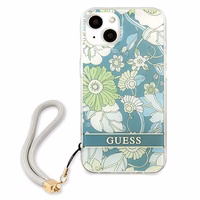Guess GUHCP13MHFLSN iPhone 13 6.1" zaļš/zaļš cietais apvalks Ziedu Siksniņa
