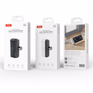 XO Внешний аккумулятор mini PR244 20W 5000 мАч с Lightning разъёмом чёрный