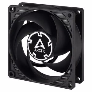 ARCTIC P8 Silent statiskajam spiedienam optimizēts īpaši kluss ventilators, 3-pin, 80mm, melns