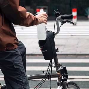 Rockbros P002 1,5 l stūres soma skrejriteņiem un saliekamiem pilsētas velosipēdiem – melna