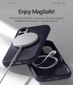Case Mercury Pure Magsafe Silicon Case Apple iPhone 17 dark blue