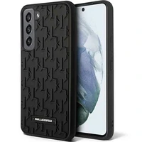 Karl Lagerfeld KLHCS23SRUPKLPK S23 S911 cietais viedtālruņa apvalks melns 3D Monogramma