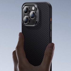 Benks Magnētiskais Armor Pro Kevlara viedtālruņa apvalks iPhone 16 Plus - metāla rāmis 600D - melns (m)