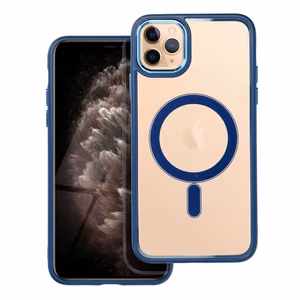 Viedtālruņa apvalks (m) COLOR EDGE MAG COVER, saderīgs ar MagSafe, iPhone 11 Pro Max, tumši zilais (m)