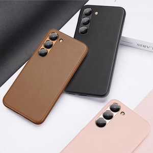 Dux Ducis Grit viedtālruņa apvalks Samsung Galaxy S23+ elegants apvalks no mākslīgās ādas brūna
