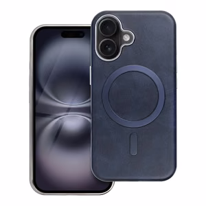 Case for iPhone 16 PRO Gentleman Mag Cover compatible with MagSafe navy blue