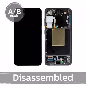 LCD displejs saderīgs ar Samsung S921 S24 ar rāmi / Onyx Black / (9.5/10 lietots)