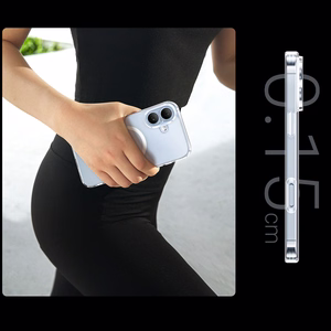 Uzaļš Classy Clear Magnetic Maciņš iPhone 16 Plus - Caurspīdīgs