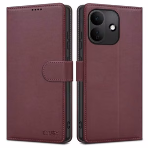Tech-Protect Wallet maciņš Xiaomi Redmi Note 17 Pro 5G, bordo