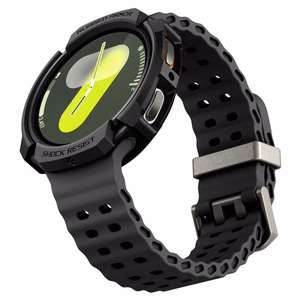 Spigen Rugged Armor viedtālruņa apvalks Samsung Galaxy Watch 8 44mm - matēts melns