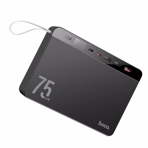 Ārējā baterija Power Bank Hoco J94 Overlord 22.5W 75000mAh melna