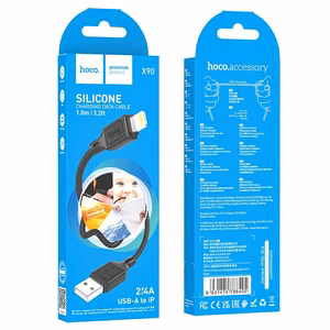Kabelis USB-A uz Micro USB Hoco 2,4A 1 m X90 melns