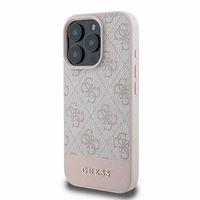 Guess 4G apakšējā josla viedtālruņa apvalks iPhone 16 Pro Max (m) - rozā