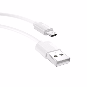 Kabelis T-PHOX Nets Micro USB, balts, 3A, PVC, 1,2M