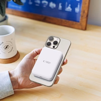 Tech-Protect LifeMag PB11 portatīvais lādētājs ar MagSafe 10000mAh 15W USB-C portu - balta + USB-C kabelis