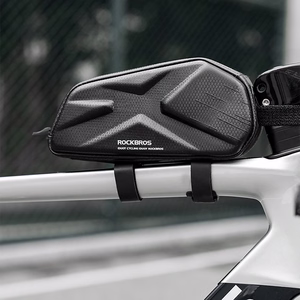 Rockbros stingra velosipēda rāmja augšējās caurules soma, 1,4 l, melna