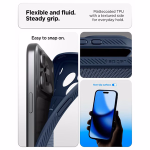 Spigen Liquid Air maciņš modelim iPhone 18 Pro / 17 Pro – krāsa: tumši zila