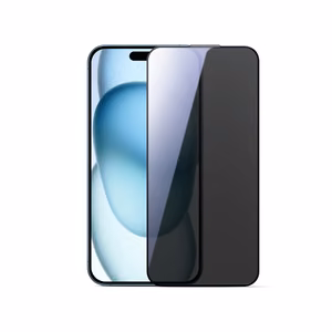 Joyroom JR-MLG0282 2.5D Putekļu necaurlaidīgs privātuma rūdītais stikls ar melnu rāmi priekš iPhone 15 Plus/16 Plus